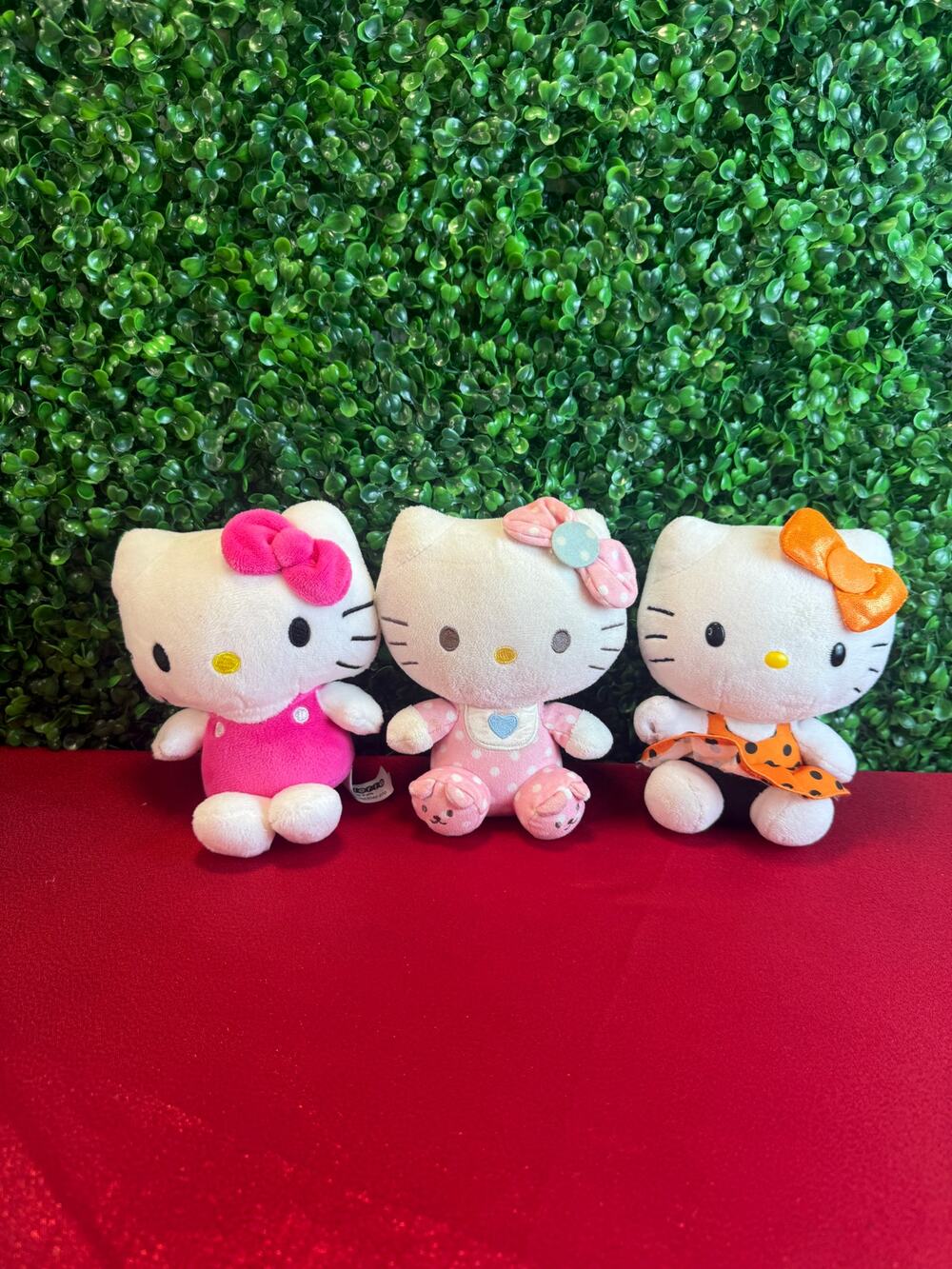 Bundle of 3 Hello Kitty Plush Toys Includes Ty Beanie Baby & Halloween Sanrio